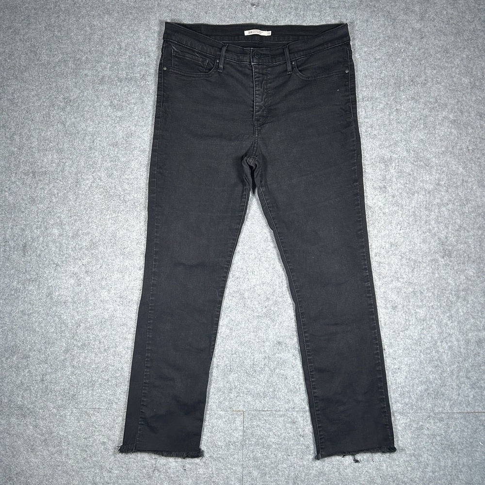Levis 311 Denim Jeans Women's Size 33(34x28) Black‎ Shaping Straight High Rise